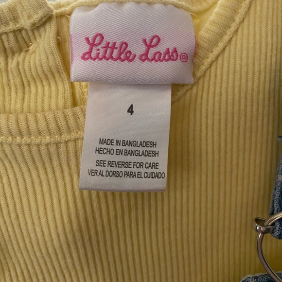 Girls bluejean overall short set. NWOT size 4 - Picture 6 of 6